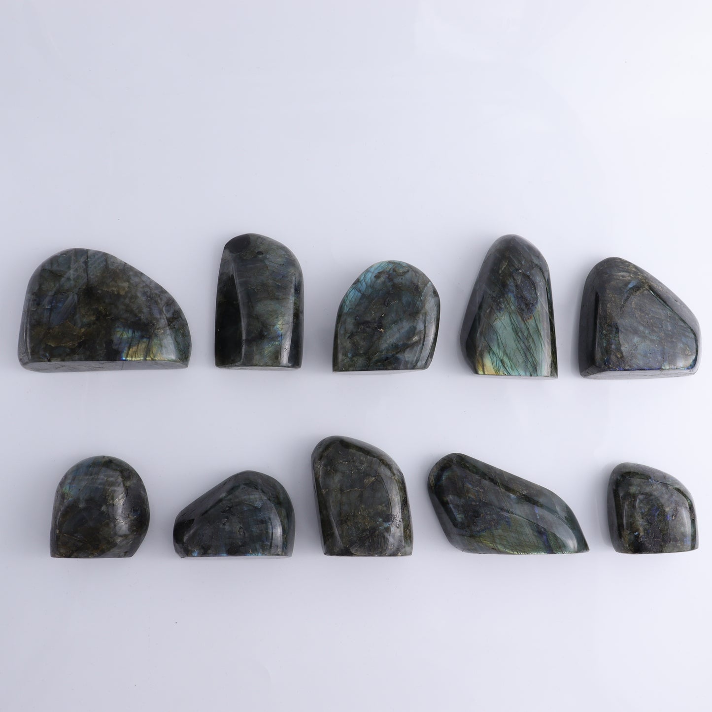 Labradorite Freeform Set 10 - Expert Wholesale and Supplier of Wholesale Crystals & Bulk Gemstones, ["Freeforms","Labradorite","Madagascar"]