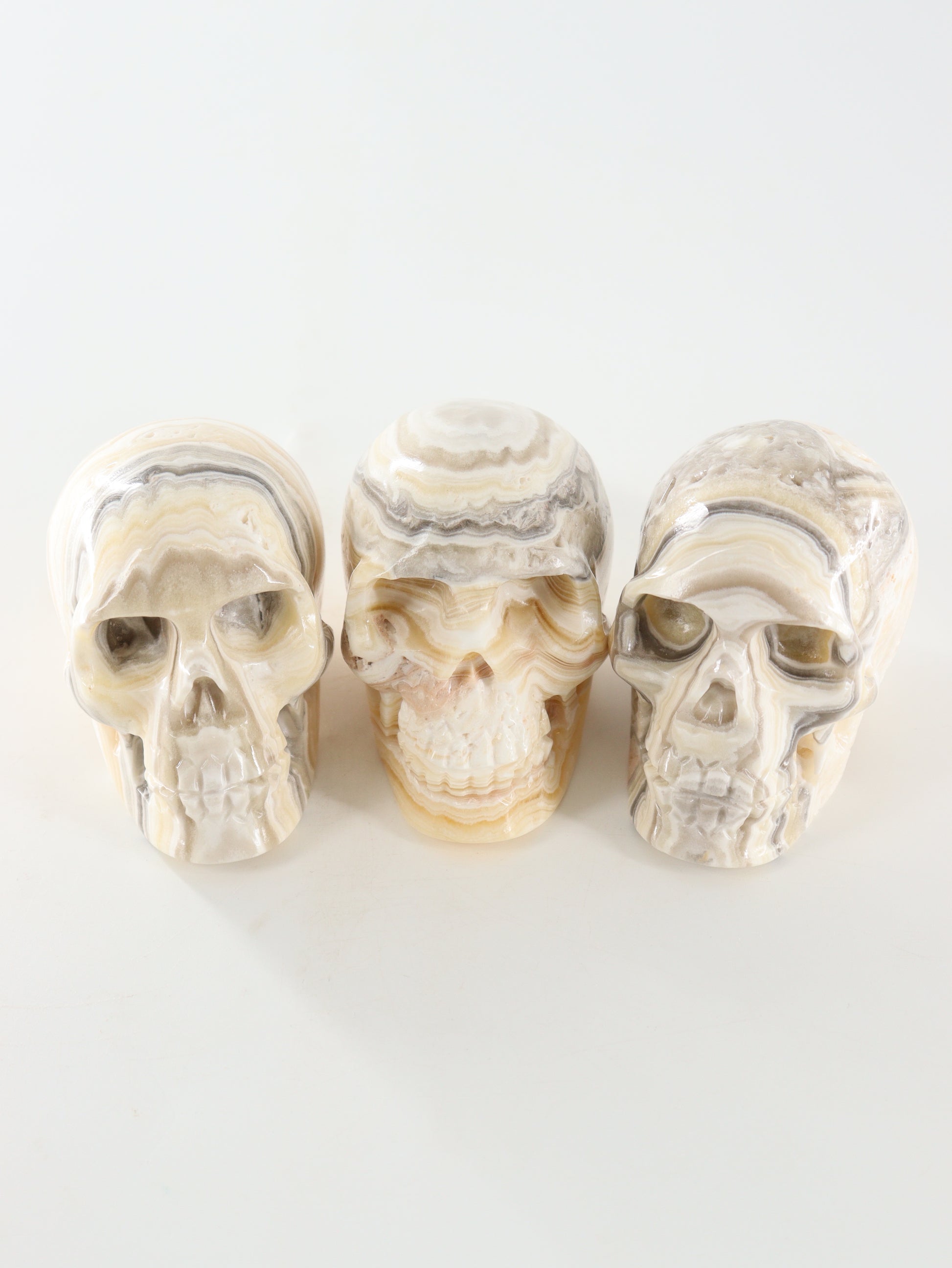 Onyx Skulls Set of 3 - Expert Wholesale and Supplier of Wholesale Crystals & Bulk Gemstones, []