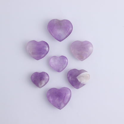 Amethyst Hearts Set of 20 Pieces - Expert Wholesale and Supplier of Wholesale Crystals & Bulk Gemstones, ["Amethyst","Hearts"]