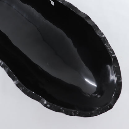 Black Marble Canoe Bowl - Expert Wholesale and Supplier of Wholesale Crystals & Bulk Gemstones, ["Bowls","Mexico","onyx"]