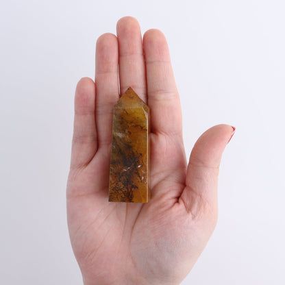 Dendritic Golden Healer Quartz Towers Set of 10