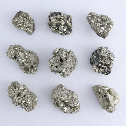Pyrite Clusters Set of 20