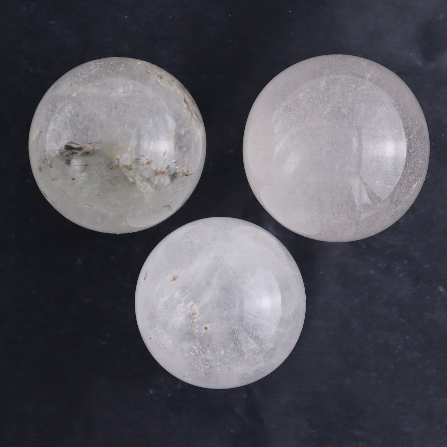 Clear Quartz Spheres Set of 9 - Expert Wholesale and Supplier of Wholesale Crystals & Bulk Gemstones, ["Clear Quartz","Quartz","Spheres"]