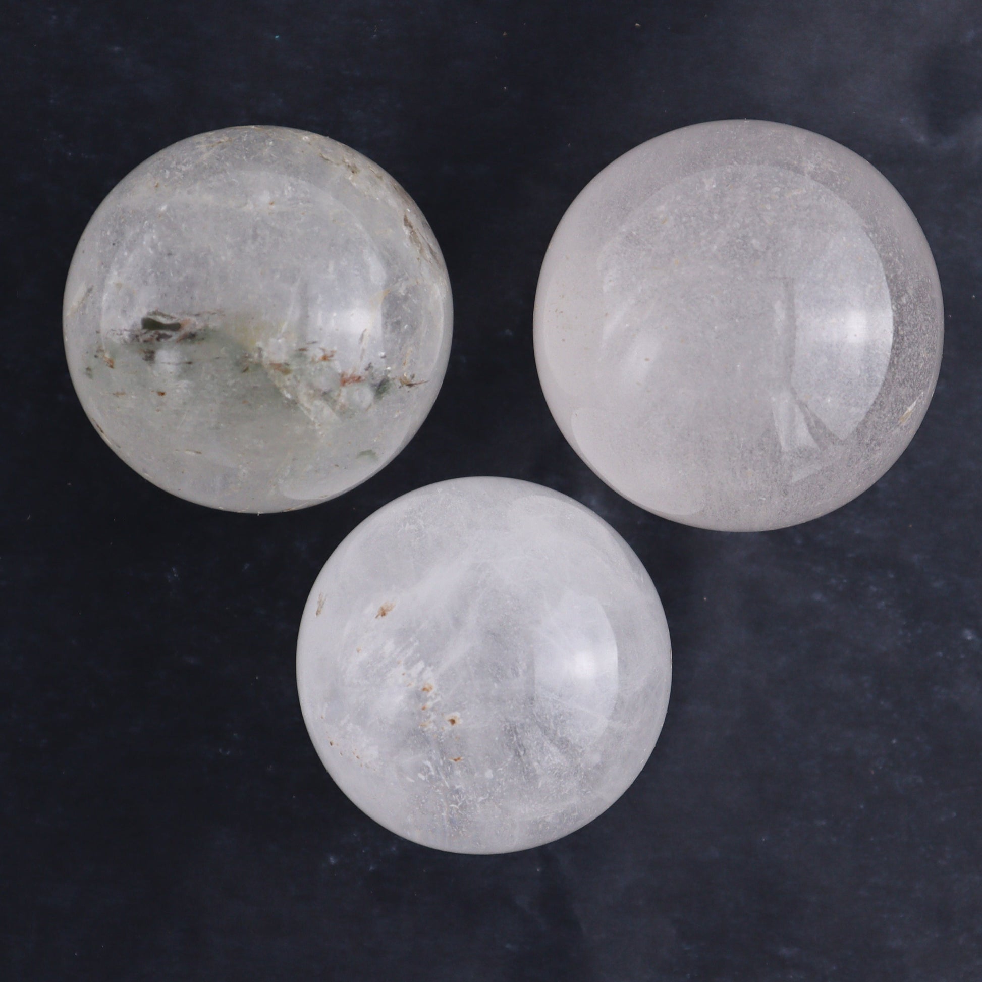 Clear Quartz Spheres Set of 9 - Expert Wholesale and Supplier of Wholesale Crystals & Bulk Gemstones, ["Clear Quartz","Quartz","Spheres"]