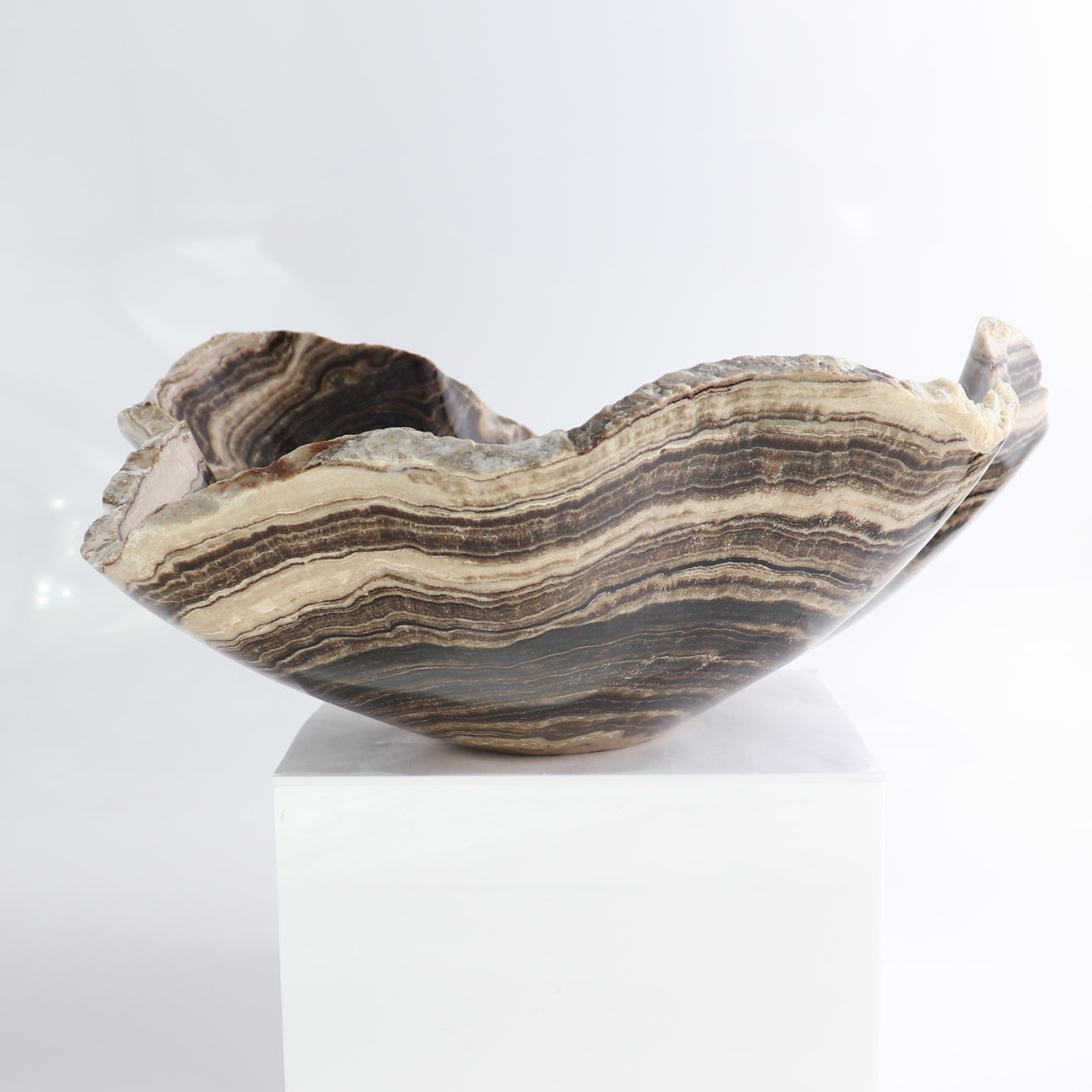 Mexican Onyx/Calcite Bowl 13"