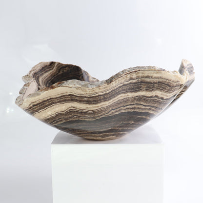 Mexican Onyx/Calcite Bowl 13"