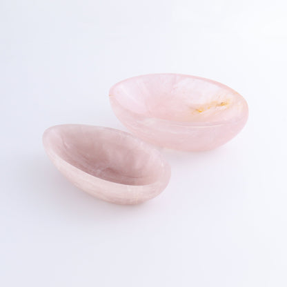 Rose Quartz Bowls Set of 2 - Expert Wholesale and Supplier of Wholesale Crystals & Bulk Gemstones, ["Bowls","Rose Quartz"]
