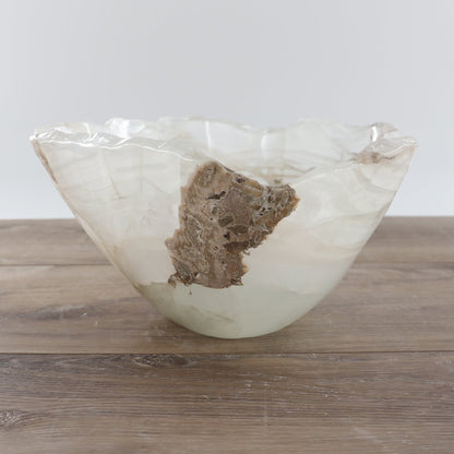 Mexican Onyx/Calcite Bowl 12"