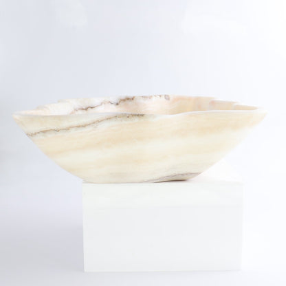 Mexican Onyx/Calcite Bowl 14"