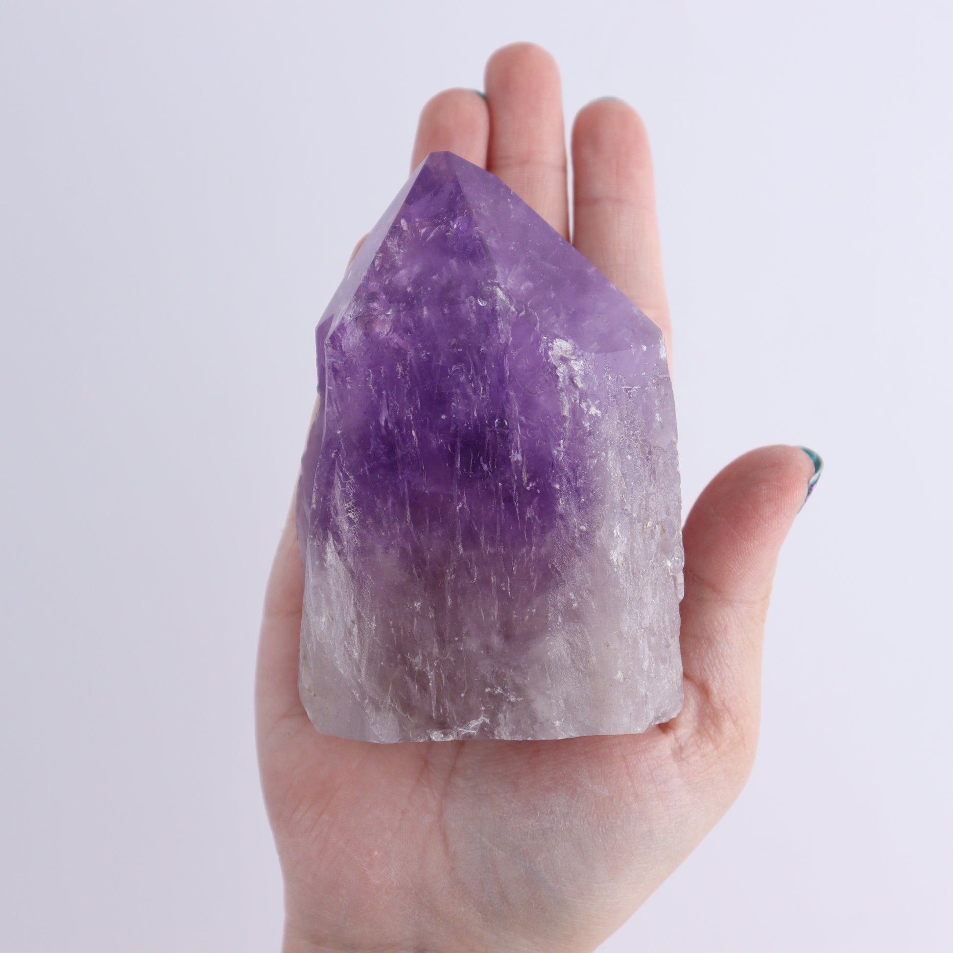 Amethyst Tops Polished Set of 5 - Expert Wholesale and Supplier of Wholesale Crystals & Bulk Gemstones, ["Amethyst","Brazil","Top Polished"]