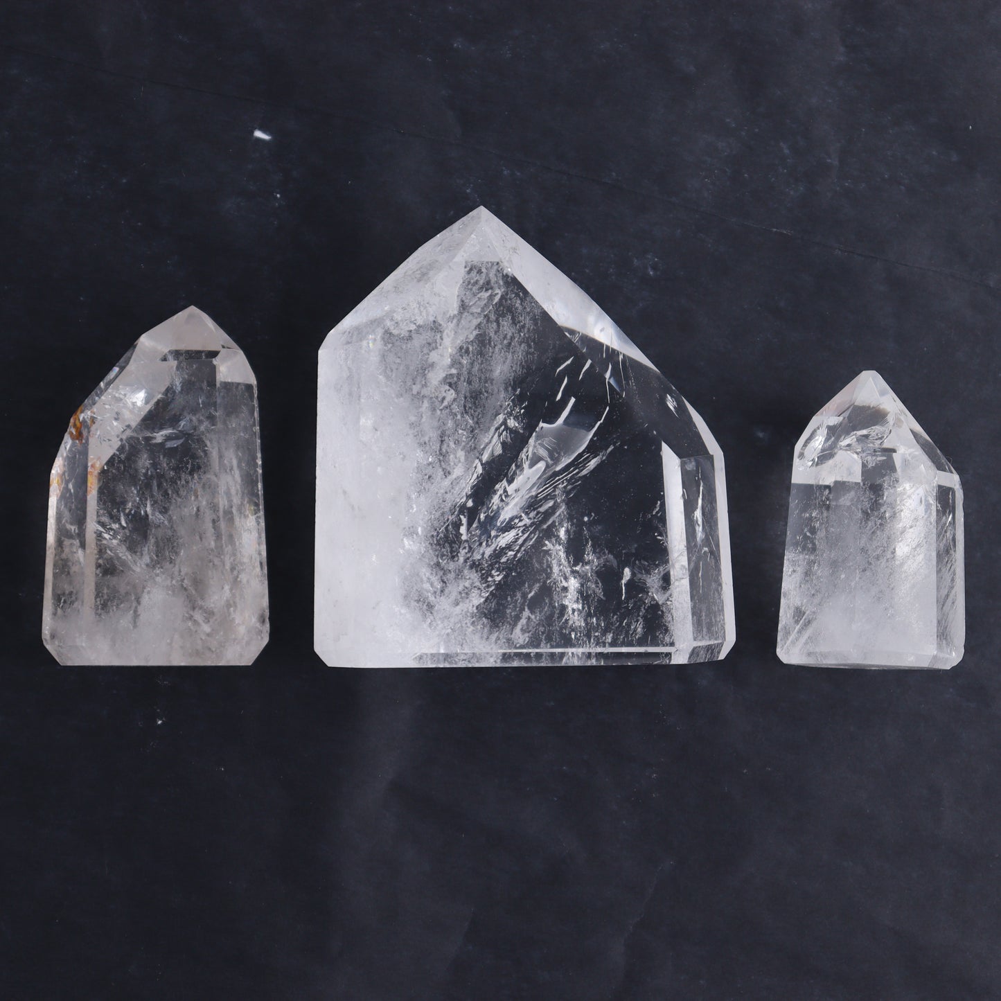 Clear Quartz Points Set of 6 - Expert Wholesale and Supplier of Wholesale Crystals & Bulk Gemstones, ["Clear Quartz","Points","Quartz","Towers"]
