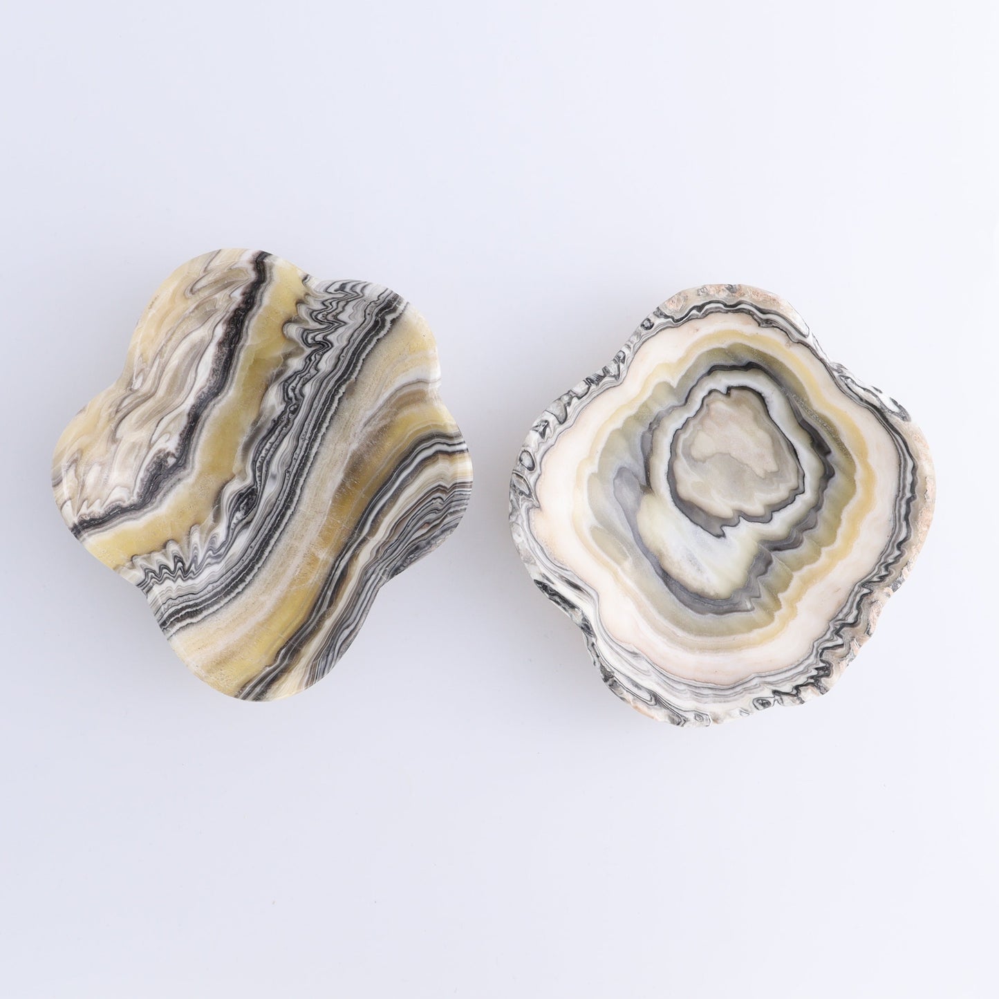 One Mexican Onyx/Calcite Yellow & Black Zebra Irregular Bowl - Expert Wholesale and Supplier of Wholesale Crystals & Bulk Gemstones, ["bowl","Bowls","Calcite","Catalog Onyx","Decorative Dish","Mexico","onyx"]