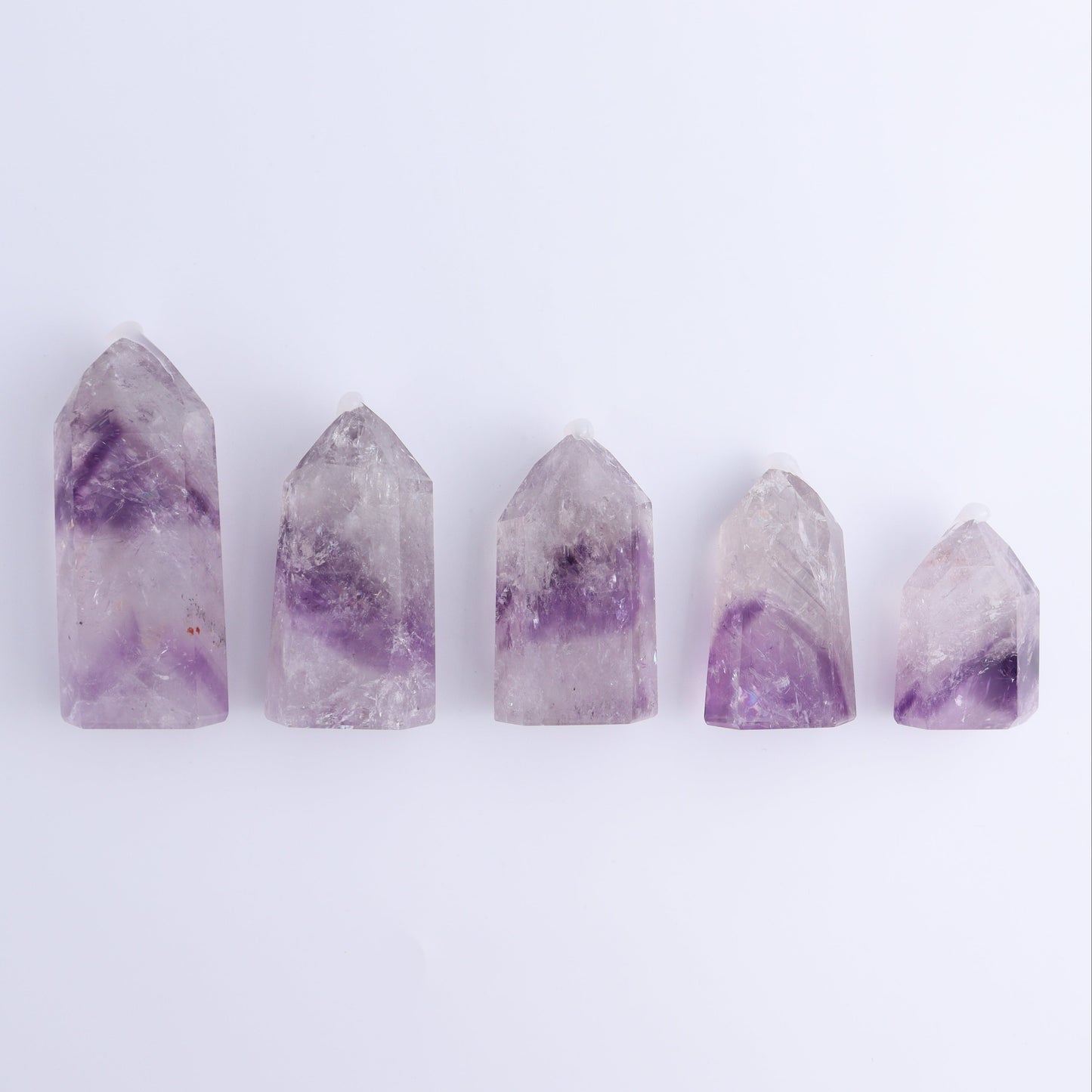 Amethyst Towers Set of 5 - Expert Wholesale and Supplier of Wholesale Crystals & Bulk Gemstones, ["Amethyst","Brazil","Towers"]
