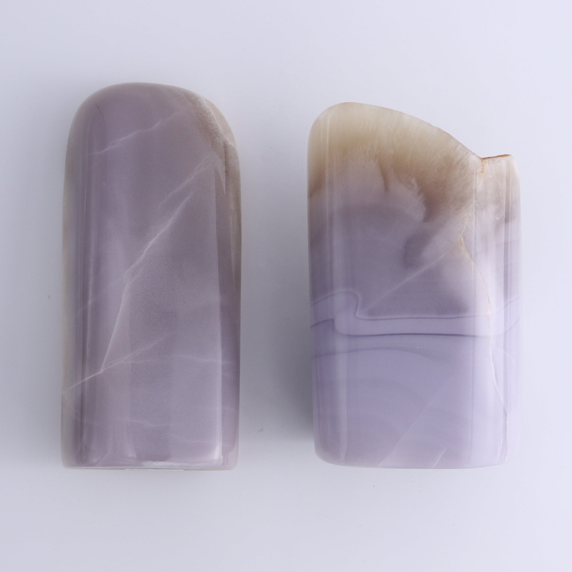 Lavender Fluorite Freeform Set of 2 - Expert Wholesale and Supplier of Wholesale Crystals & Bulk Gemstones, ["Fluorite","Freeform","Freeforms","Lavender Fluorite","Mexico"]
