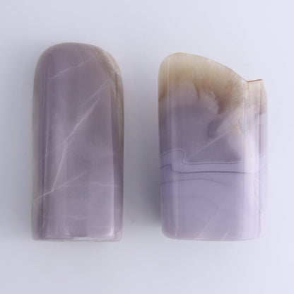 Lavender Fluorite Freeform Set of 2 - Expert Wholesale and Supplier of Wholesale Crystals & Bulk Gemstones, ["Fluorite","Freeform","Freeforms","Lavender Fluorite","Mexico"]