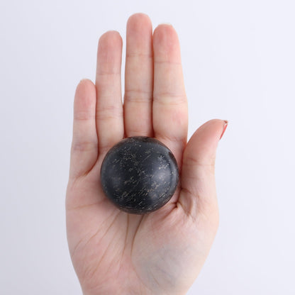 Black Tourmaline Spheres Set of 4
