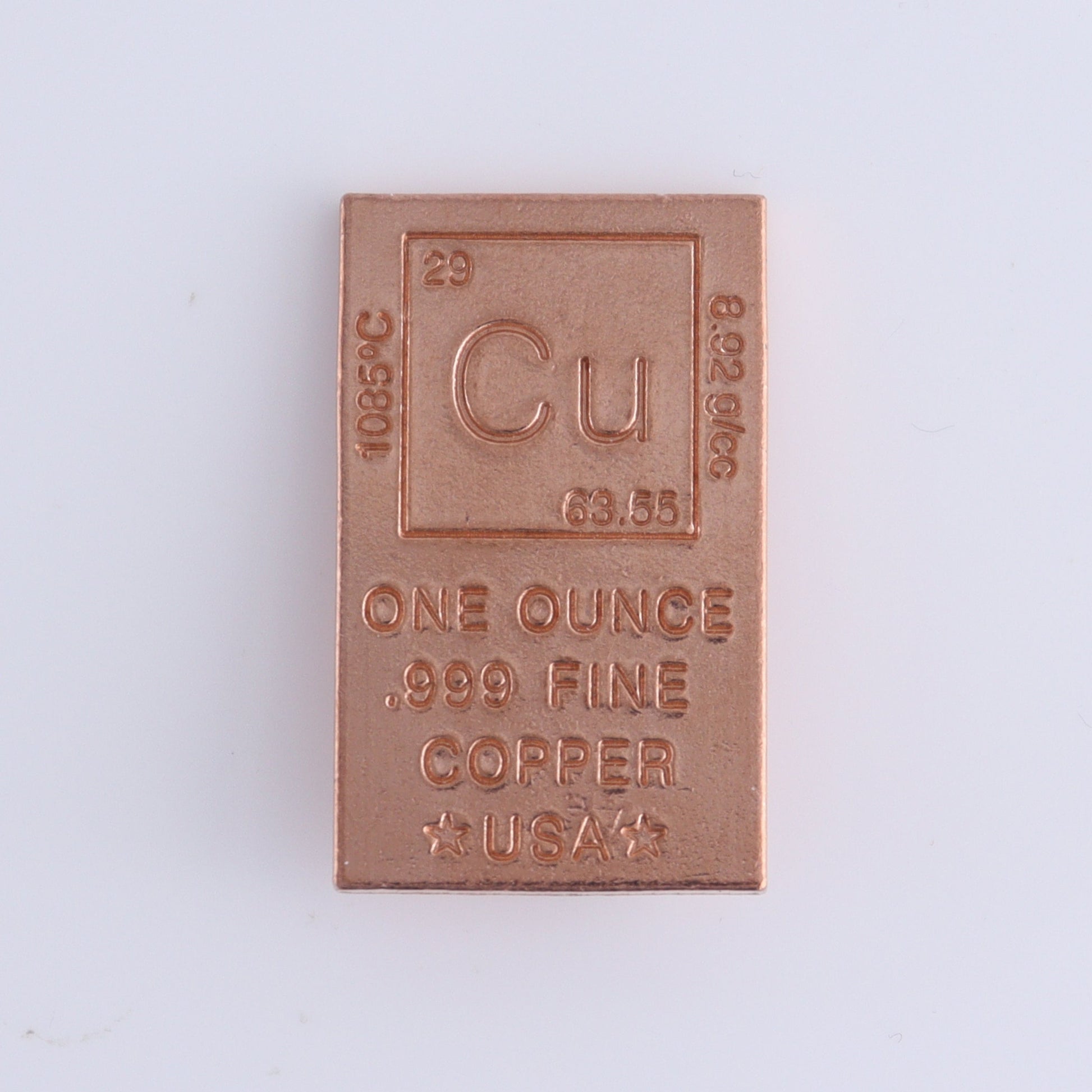 One 1 oz. Copper Bar - Expert Wholesale and Supplier of Wholesale Crystals & Bulk Gemstones, ["Bar","copper","United States"]