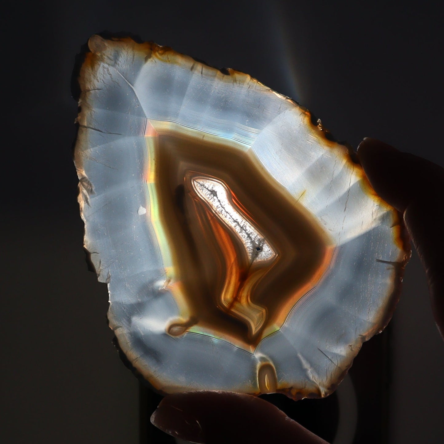 Iris Agate Slices Set of 4 - Expert Wholesale and Supplier of Wholesale Crystals & Bulk Gemstones, ["Agate","Iris Agate","Slices and Slabs"]