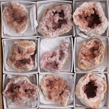 Pink Amethyst Clusters Set of 12