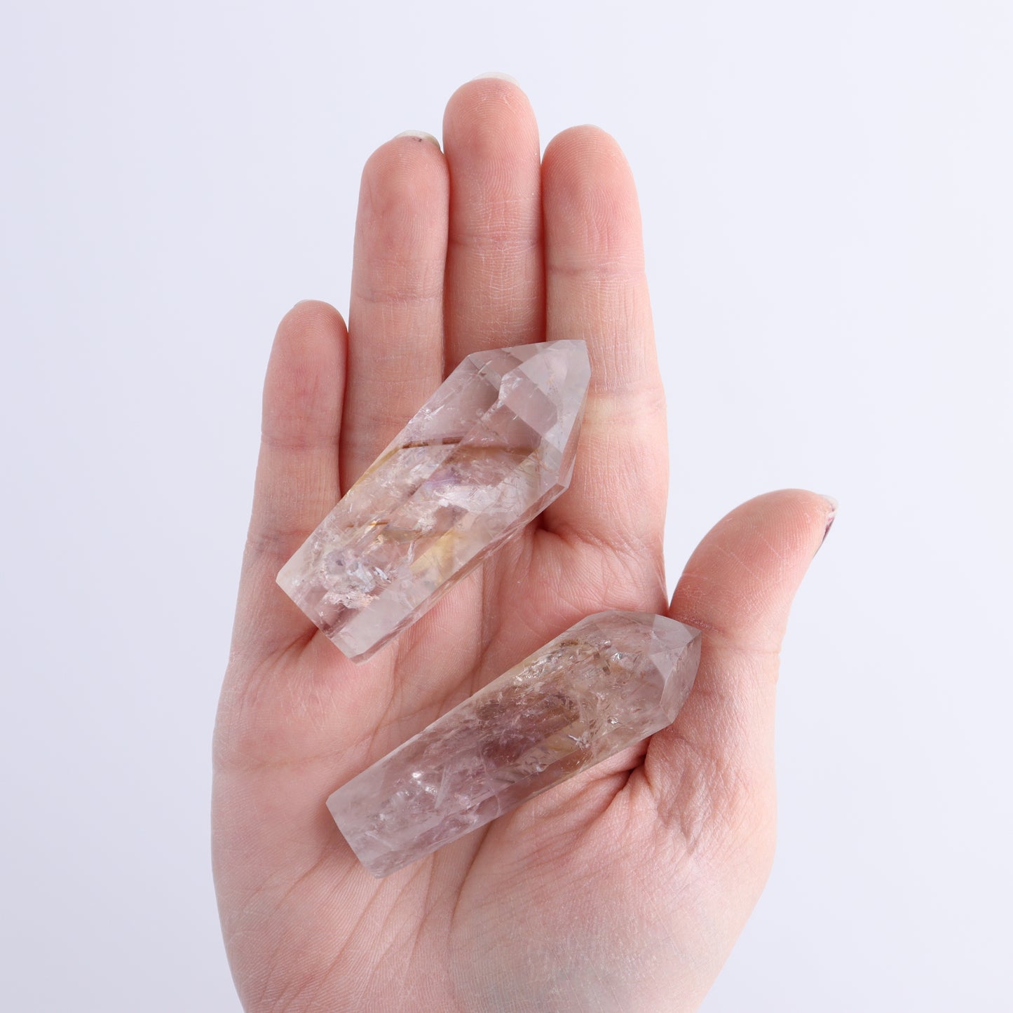 Powellite Amethyst UV Reactive Towers Set of 20 - Expert Wholesale and Supplier of Wholesale Crystals & Bulk Gemstones, ["Amethyst","Powellite"]