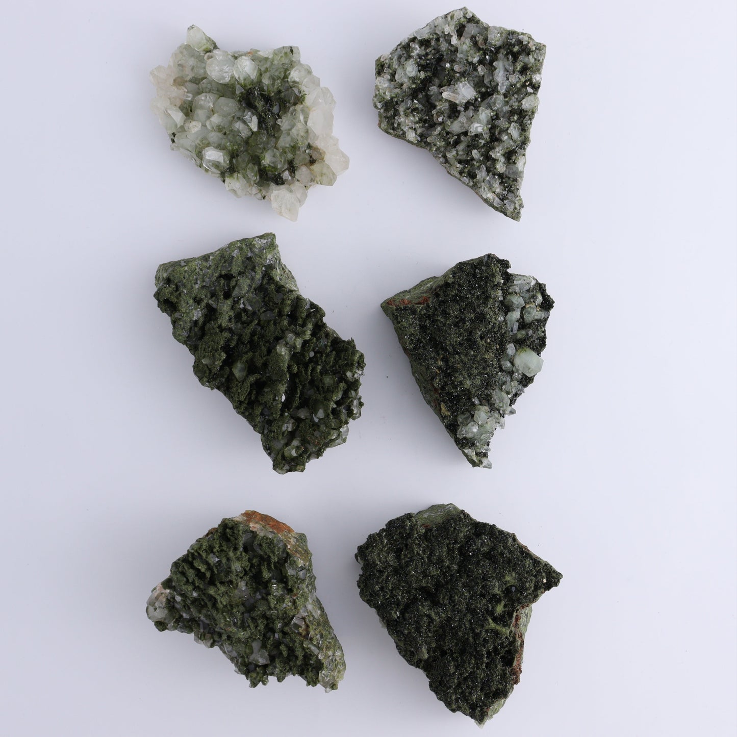 Epidote Set of 6 - Expert Wholesale and Supplier of Wholesale Crystals & Bulk Gemstones, ["epidote","flat","Flats"]