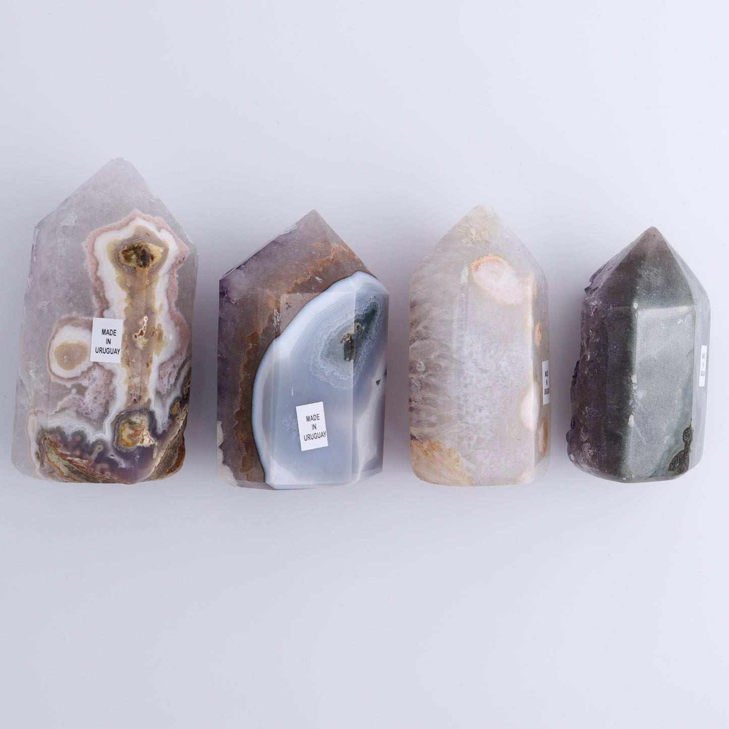 Uruguay Amethyst Towers Set of 4 - Expert Wholesale and Supplier of Wholesale Crystals & Bulk Gemstones, ["Amethyst","Towers","Uruguay"]