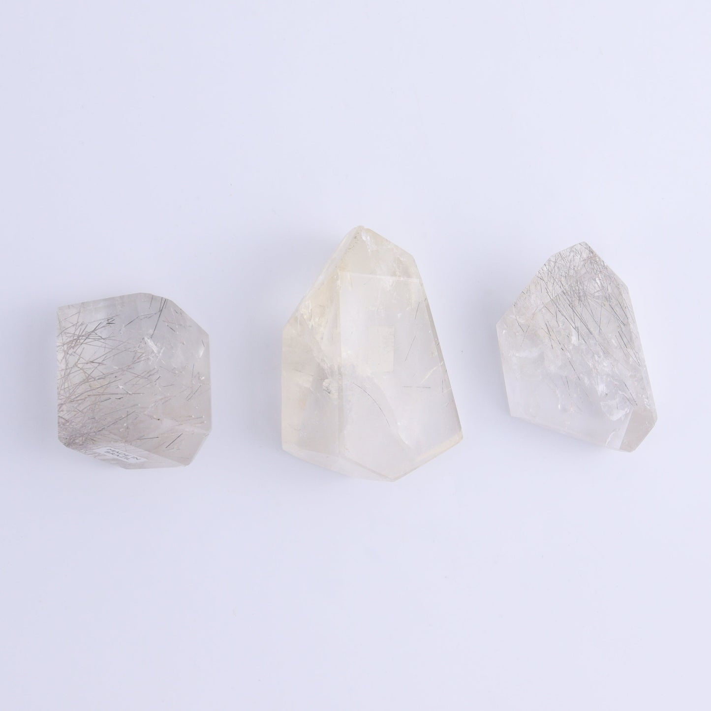 Rutiled Quartz Freeforms Set of 9 - Expert Wholesale and Supplier of Wholesale Crystals & Bulk Gemstones, ["Brazil","Freeform","Freeforms","Points","Quartz","Rutiled Quartz"]