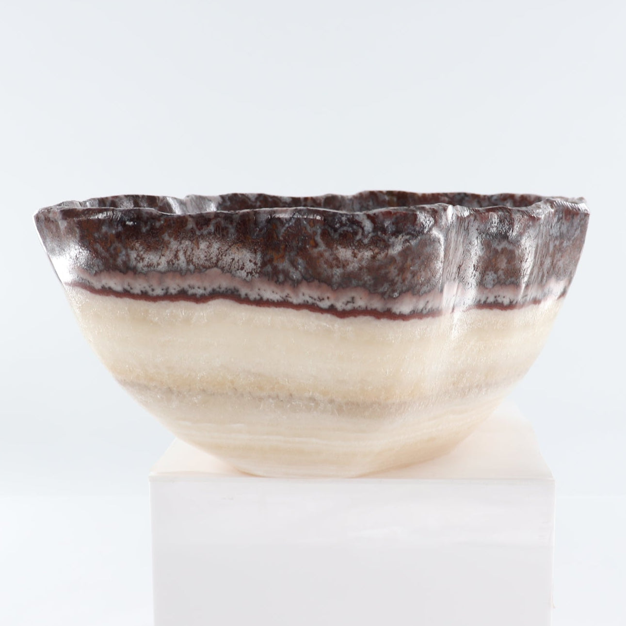 Mexican Onyx/Calcite Bowl 15"