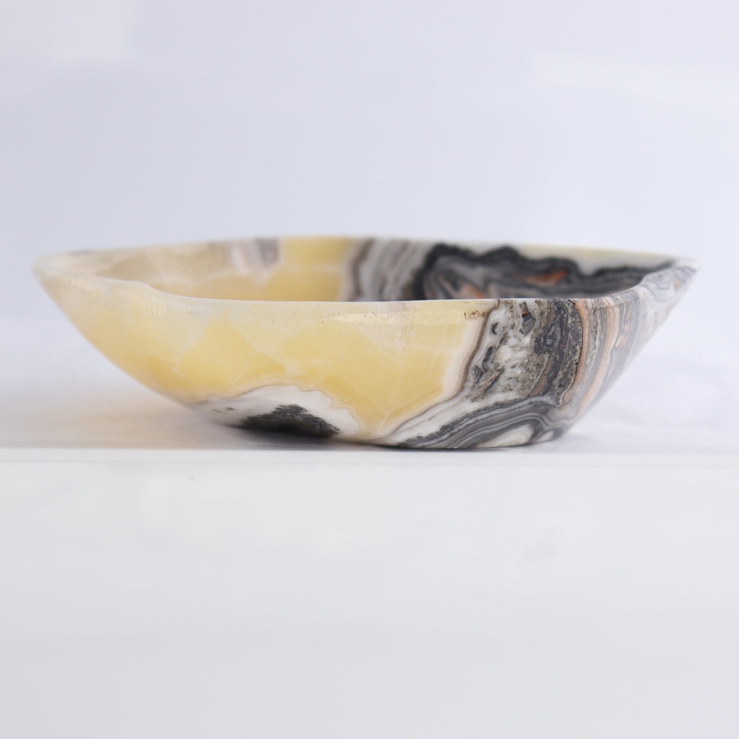 Zebra Onyx Bowl Set of 3 - Expert Wholesale and Supplier of Wholesale Crystals & Bulk Gemstones, ["Bowls","Mexico","onyx"]