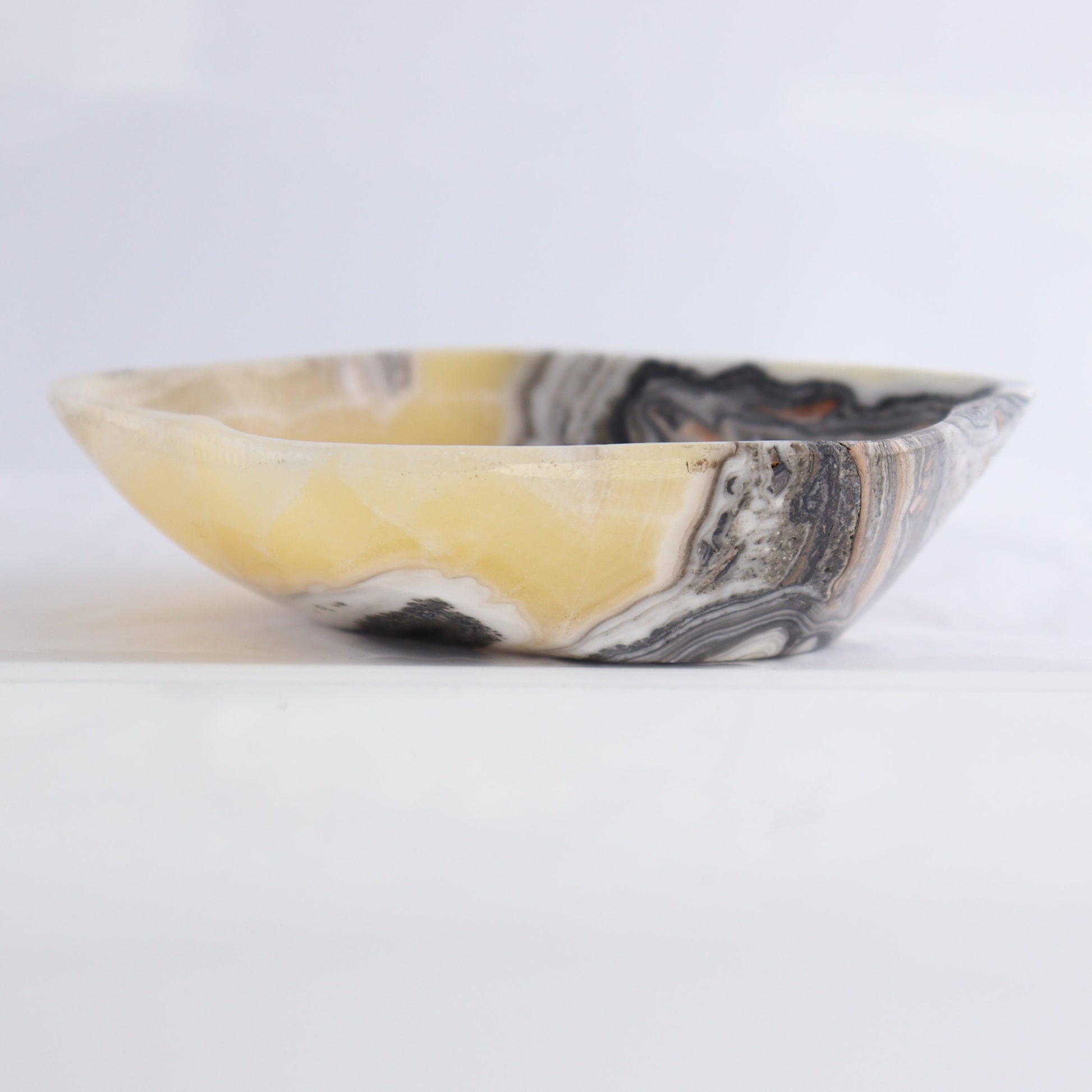 Zebra Onyx Bowl Set of 3 - Expert Wholesale and Supplier of Wholesale Crystals & Bulk Gemstones, ["Bowls","Mexico","onyx"]