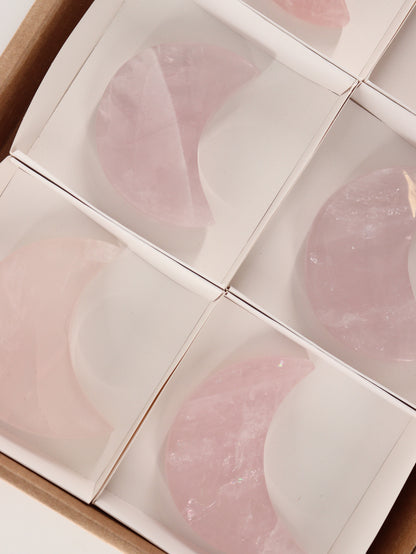 Rose Quartz Moons Set of 6 - Expert Wholesale and Supplier of Wholesale Crystals & Bulk Gemstones, []
