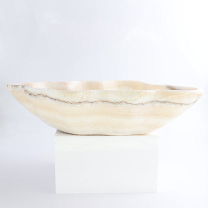 Mexican Onyx/Calcite Bowl 14"