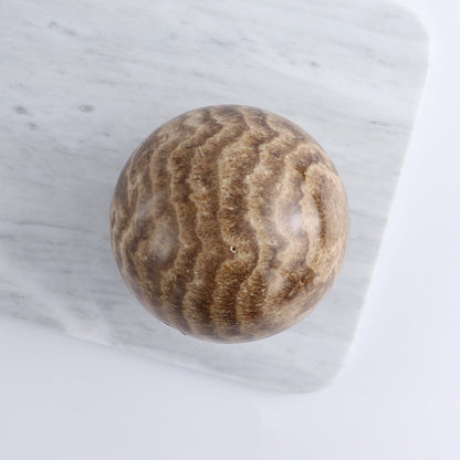 One Mexican Onyx/Calcite Chocolate Sphere 10 cm - Expert Wholesale and Supplier of Wholesale Crystals & Bulk Gemstones, ["Calcite","close_70","Mexico","onyx","Spheres"]