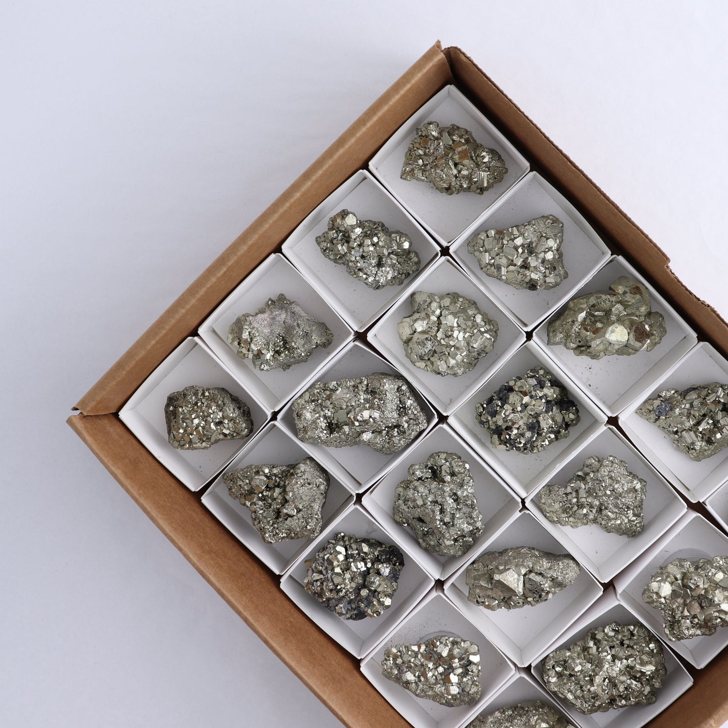 Pyrite Clusters Set of 20