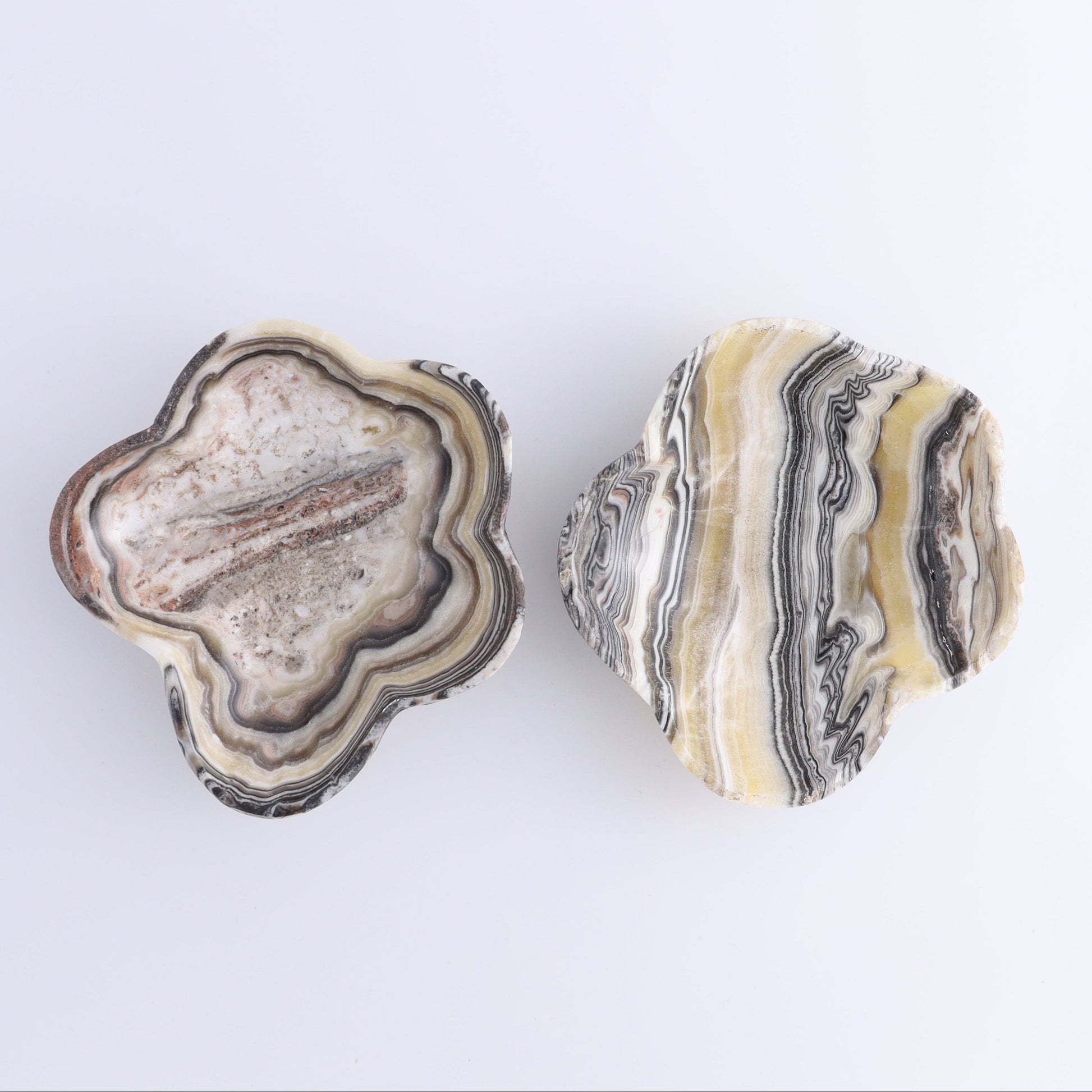 One Mexican Onyx/Calcite Yellow & Black Zebra Irregular Bowl - Expert Wholesale and Supplier of Wholesale Crystals & Bulk Gemstones, ["bowl","Bowls","Calcite","Catalog Onyx","Decorative Dish","Mexico","onyx"]