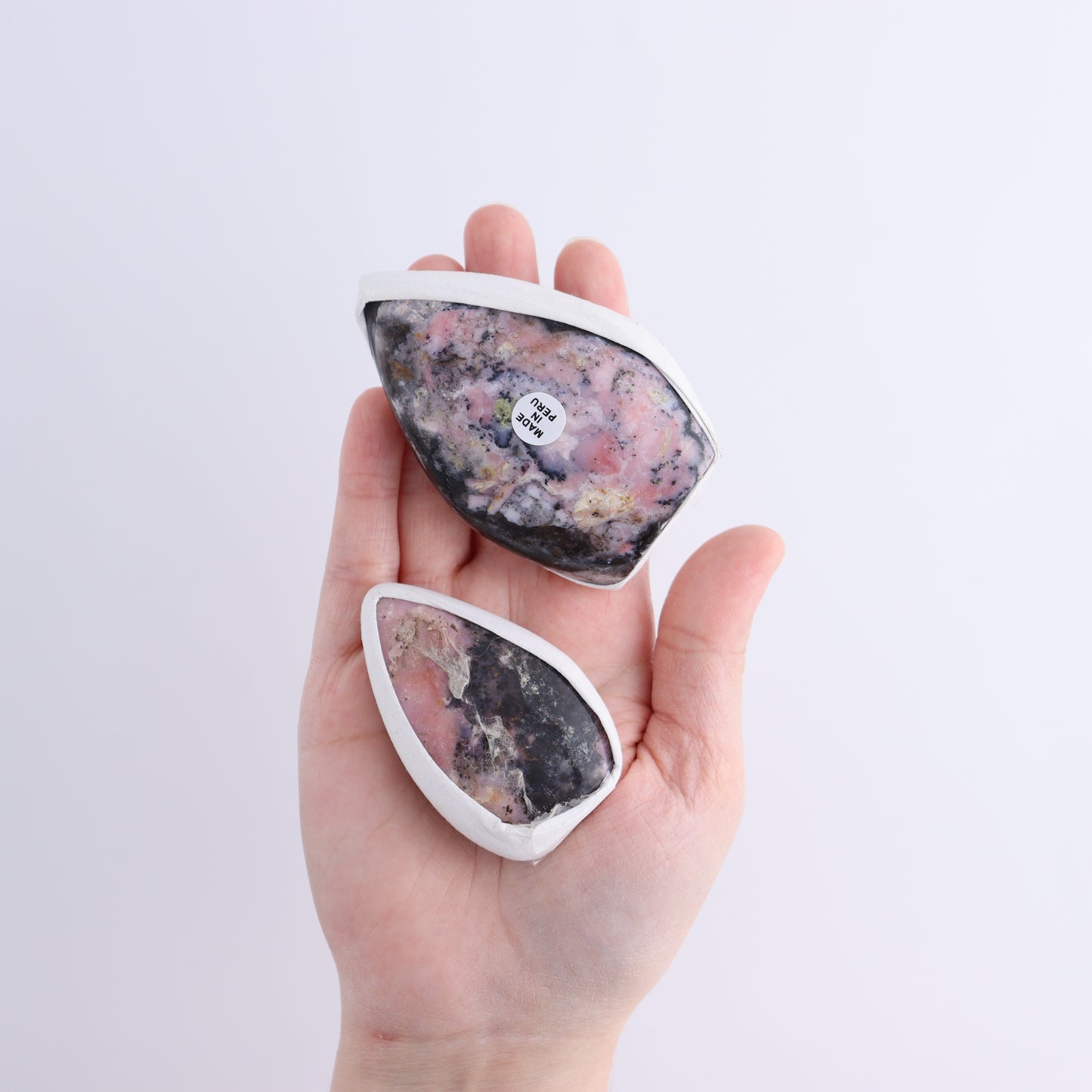 Pink Opal Flames Set of 15 - Expert Wholesale and Supplier of Wholesale Crystals & Bulk Gemstones, ["flames","Peru","Pink Opal"]