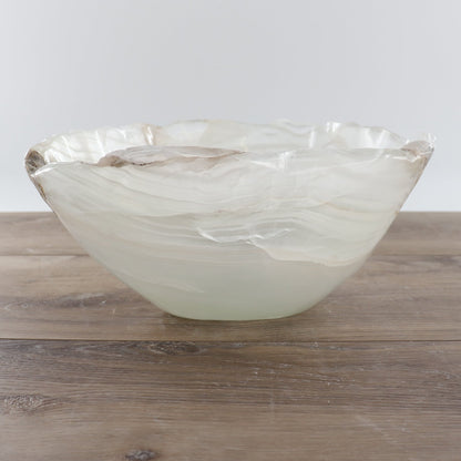 Mexican Onyx/Calcite Bowl 12"