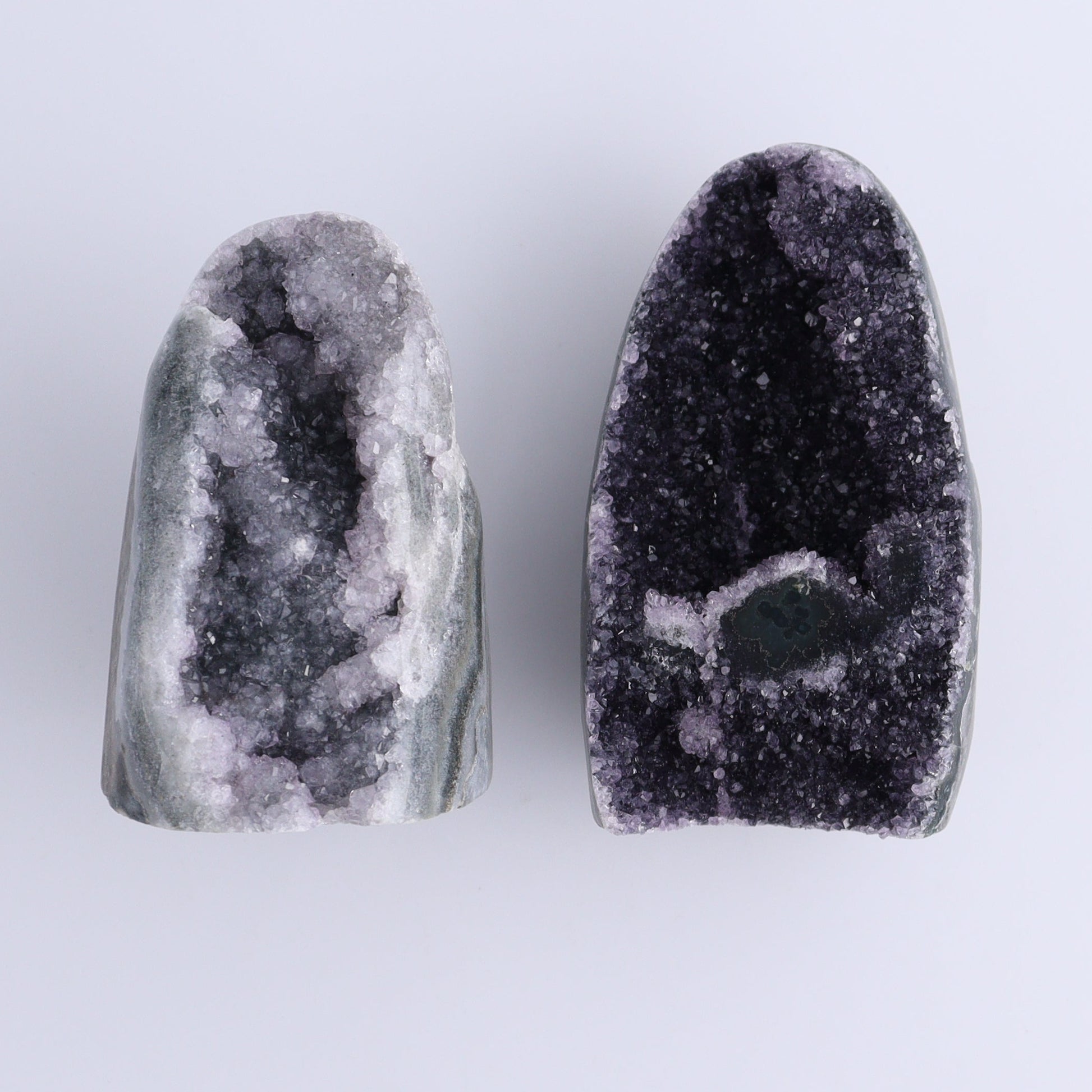 Uruguay Amethyst Cut Base Set of 9 - Expert Wholesale and Supplier of Wholesale Crystals & Bulk Gemstones, ["Amethyst","Cut Base","Uruguay"]