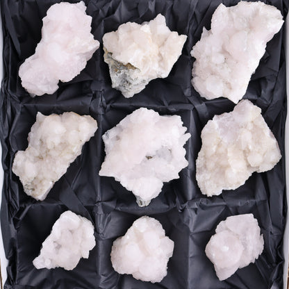 Mangano Calcite Set of 12 - Expert Wholesale and Supplier of Wholesale Crystals & Bulk Gemstones, ["Calcite","China","Freeform","Freeforms"]