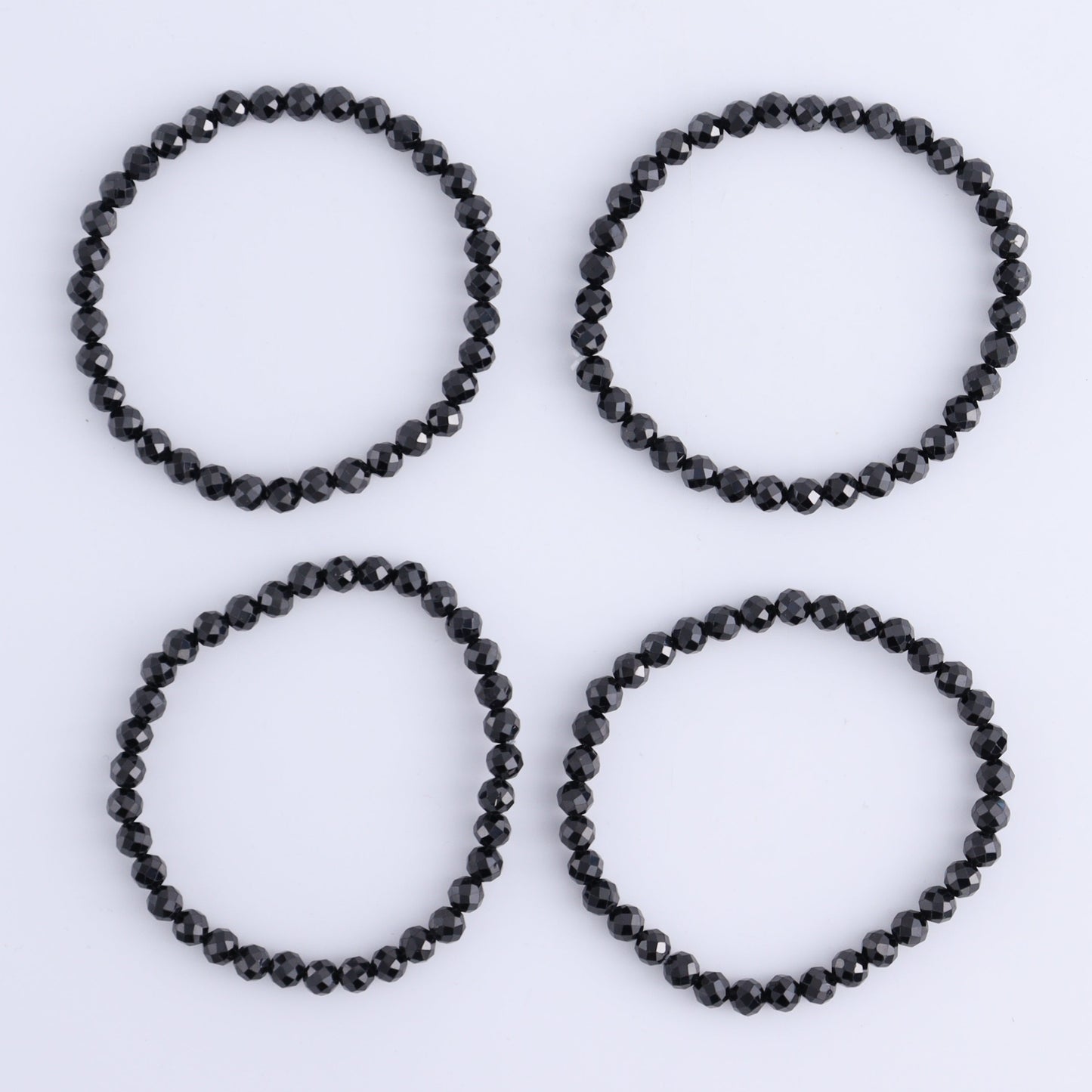 One Faceted Black Spinel Bracelet - Expert Wholesale and Supplier of Wholesale Crystals & Bulk Gemstones, ["Black Spinel","Bracelet","bracelets","Faceted","Spinel"]