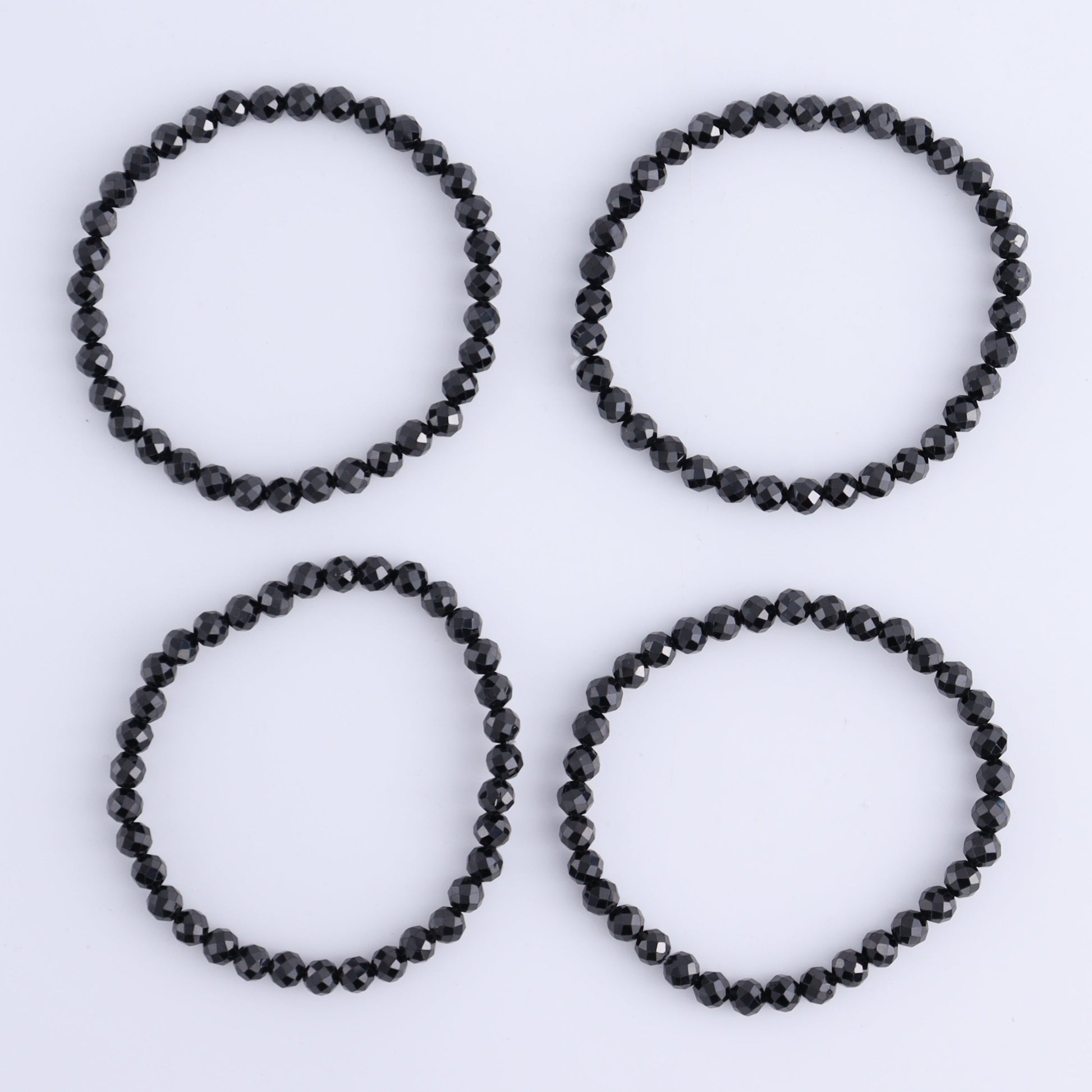 One Faceted Black Spinel Bracelet - Expert Wholesale and Supplier of Wholesale Crystals & Bulk Gemstones, ["Black Spinel","Bracelet","bracelets","Faceted","Spinel"]