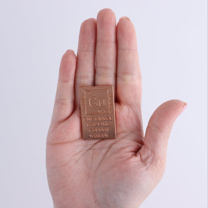 One 1 oz. Copper Bar - Expert Wholesale and Supplier of Wholesale Crystals & Bulk Gemstones, ["Bar","copper","United States"]