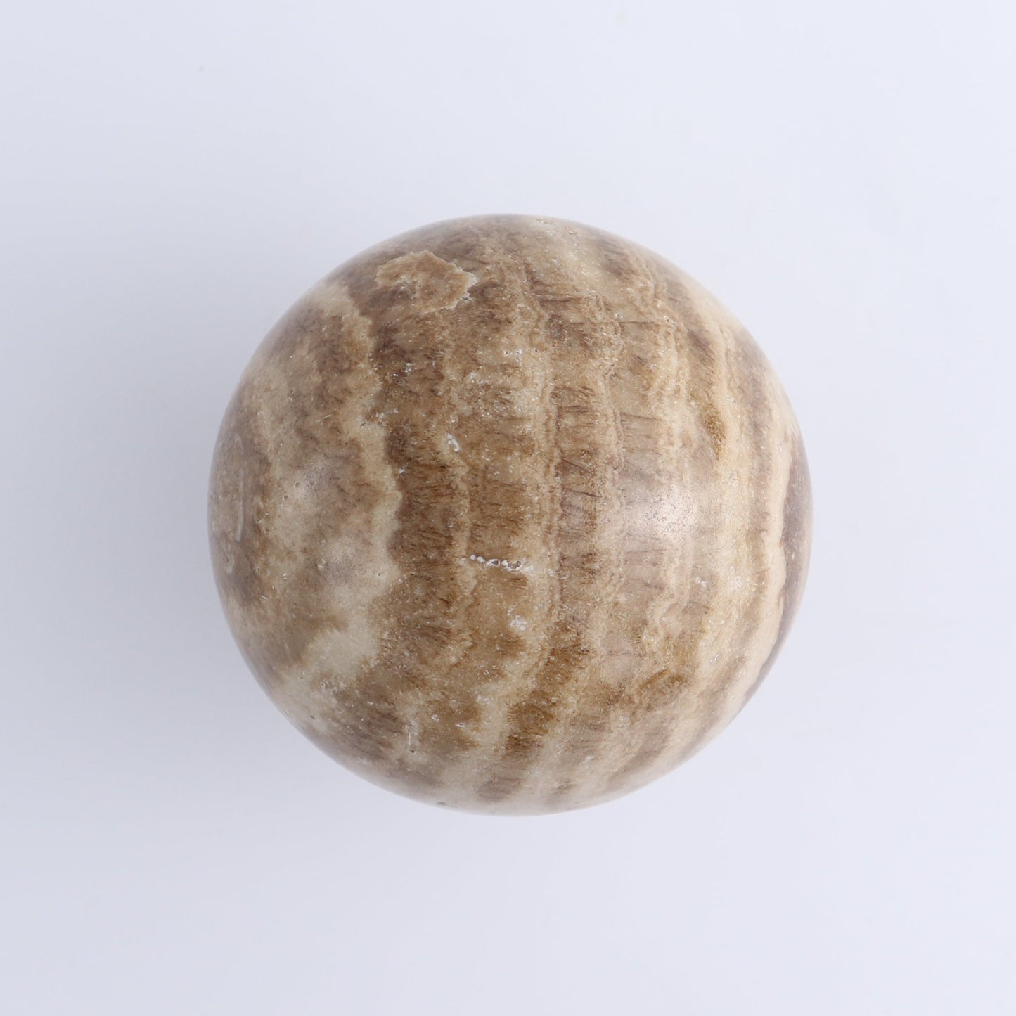 One Mexican Onyx/Calcite Chocolate Sphere 8 cm