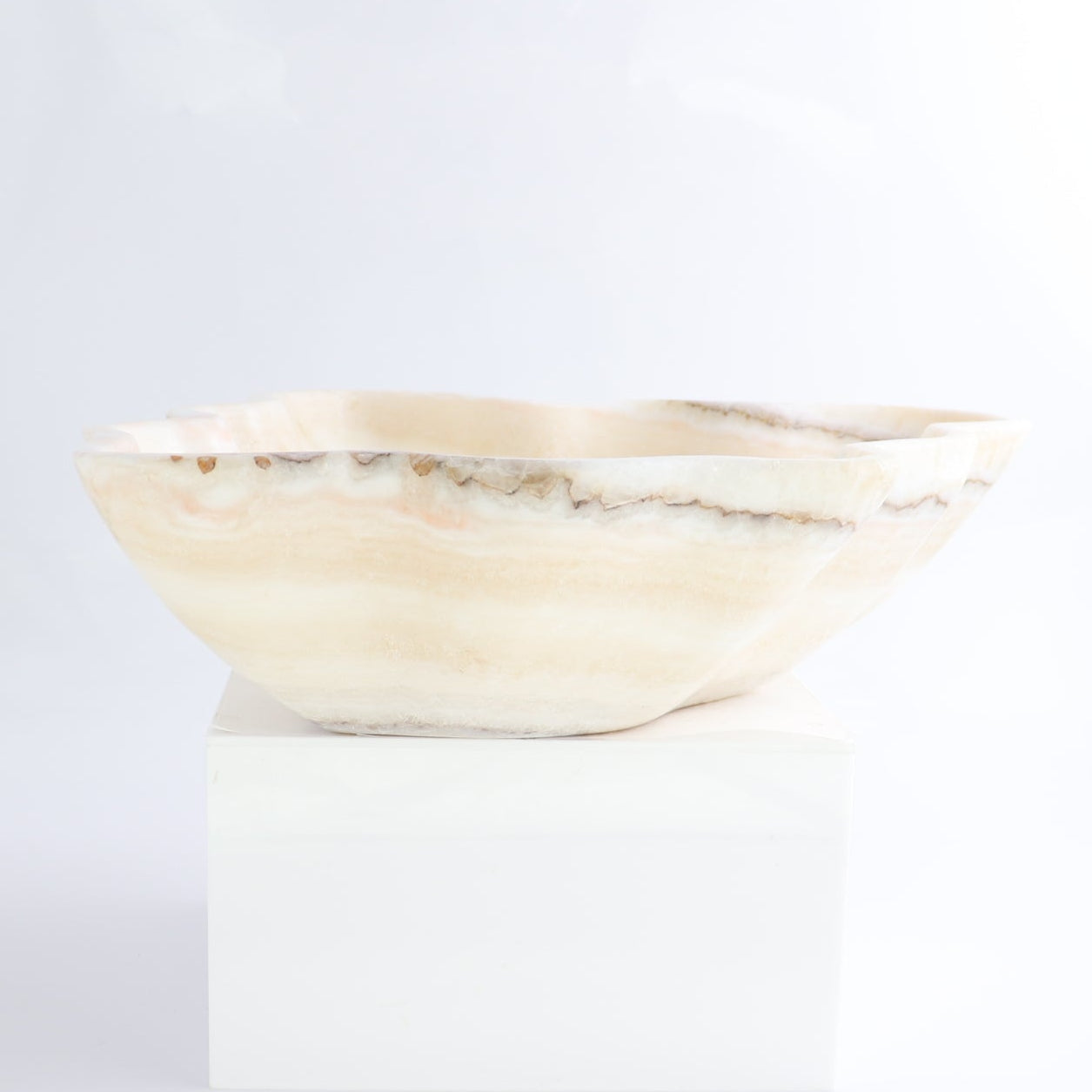 Mexican Onyx/Calcite Bowl 14"