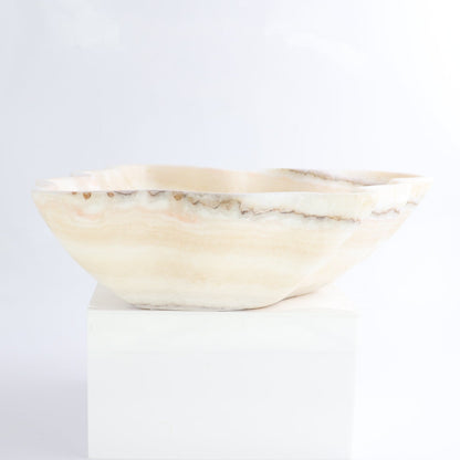Mexican Onyx/Calcite Bowl 14"