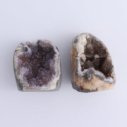 Uruguay Amethyst Cut Base Set of 9 - Expert Wholesale and Supplier of Wholesale Crystals & Bulk Gemstones, ["Amethyst","Cut Base","Uruguay"]