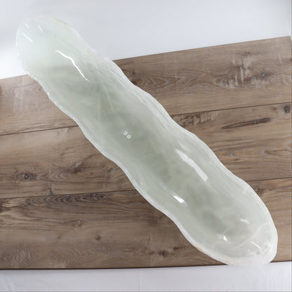 Mexican Onyx/Calcite Canoe Bowl