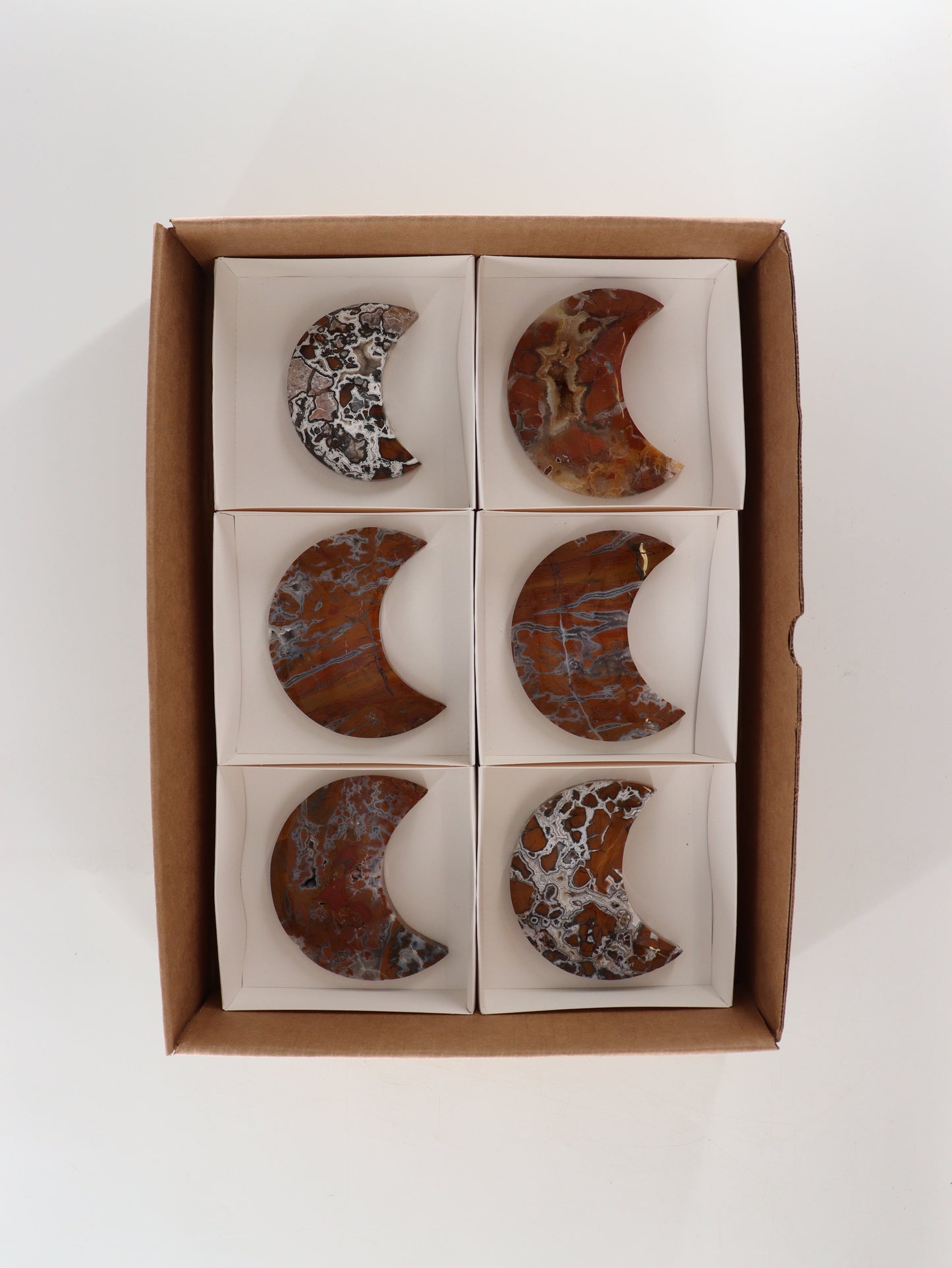 Brecciated Jasper Moons Set of 6 - Expert Wholesale and Supplier of Wholesale Crystals & Bulk Gemstones, []
