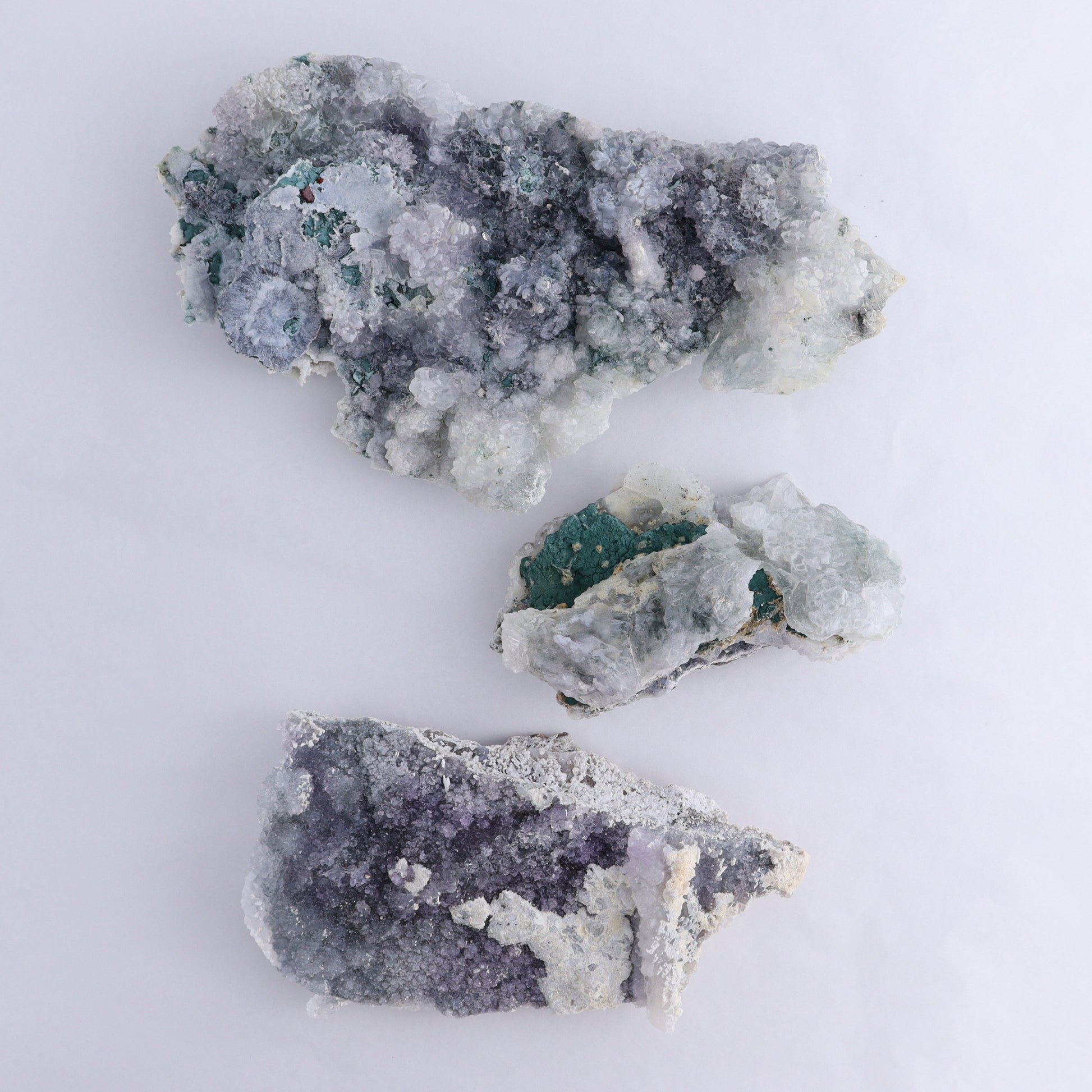 Amethyst Flower Clusters Set of 3 - Expert Wholesale and Supplier of Wholesale Crystals & Bulk Gemstones, Amethyst, Amethyst Flowers