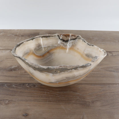 Mexican Onyx/Calcite Bowl 12"